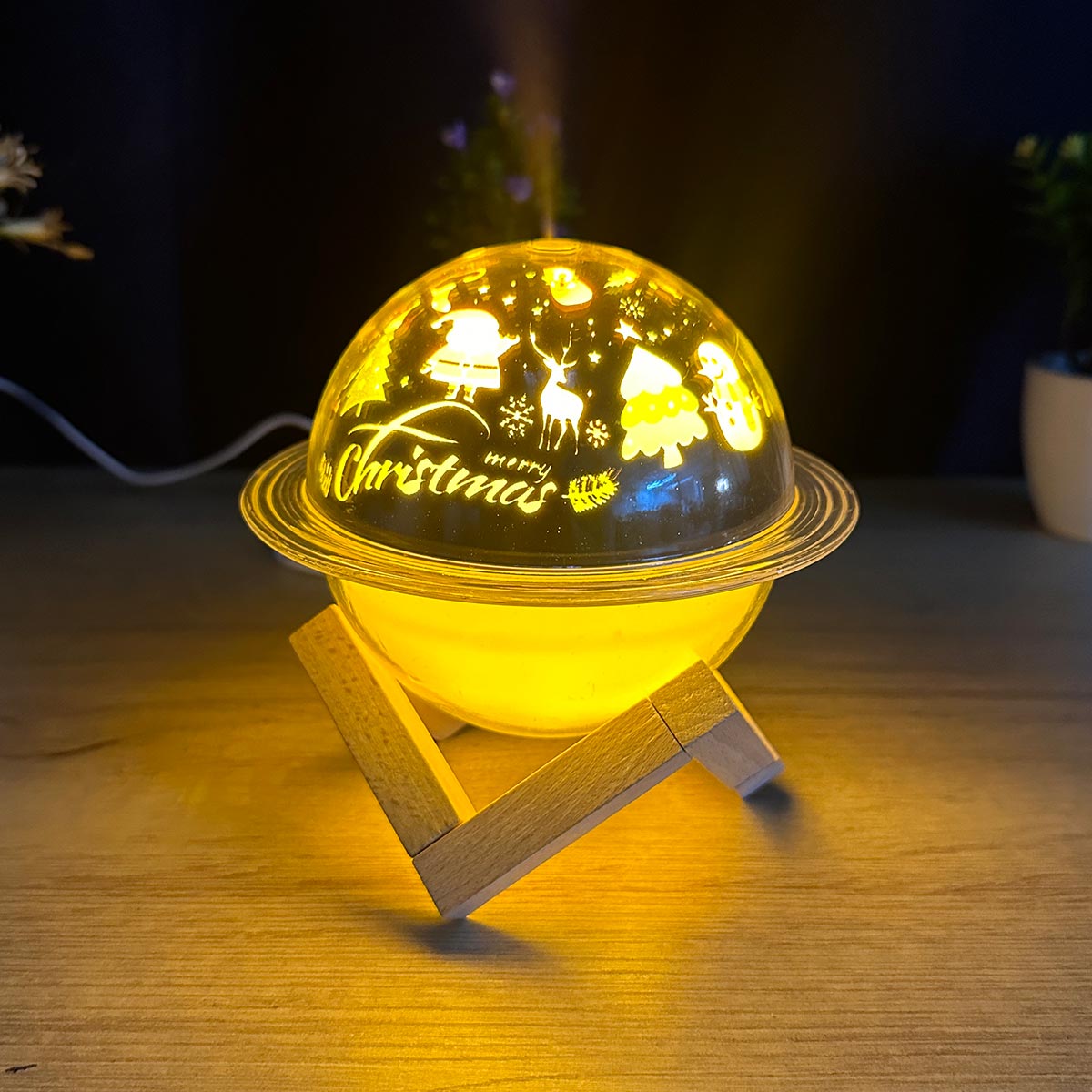 Humidificador Led Navidad Deco