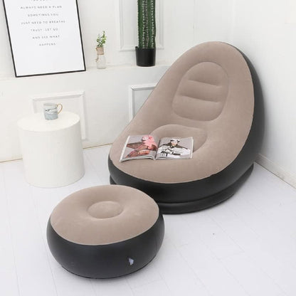 Sillon Sofa Inflable Con Reposa Pies